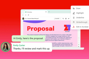Adobe Acrobat спрощує спільну роботу з PDF через WhatsApp